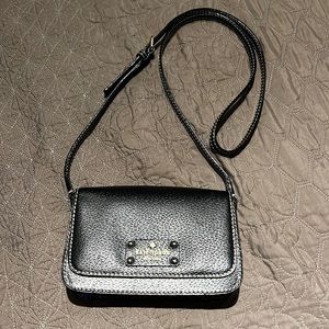 Kate Spade black leather crossbody